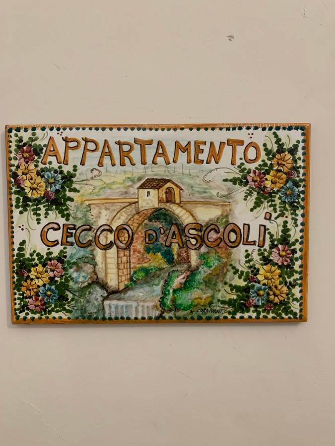 Appartamento Cecco D'Ascoli 阿斯科利皮切诺 外观 照片